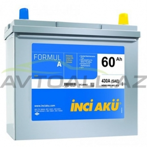 Inci Aku 60 Ah R+ Asia FormulA  
