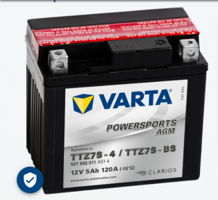 Varta Moto 5 Ah TTZ7S-BS