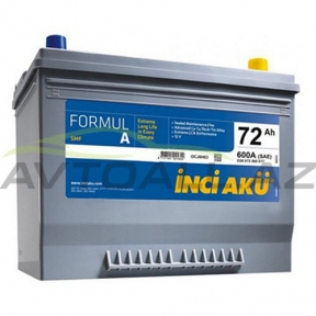 Inci Aku 72 Ah L+ Asia FormulA