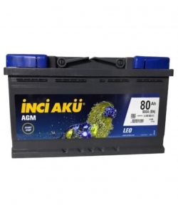 Inci Aku 80 Ah R+ AGM