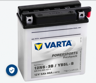 Varta Moto 5 Ah YB5L-B