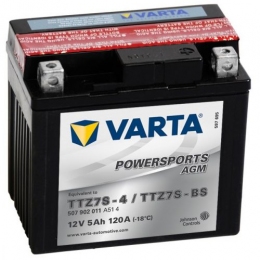 VARTA 7 AH  YT7B-BS   POWERSPORTS AGM