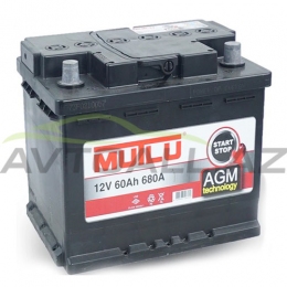 Mutlu Aku 60 Ah R+ AGM